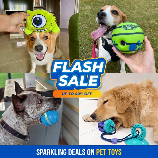 Wobble Wag Giggle ball Interactive Dog Toy - As seen on TV