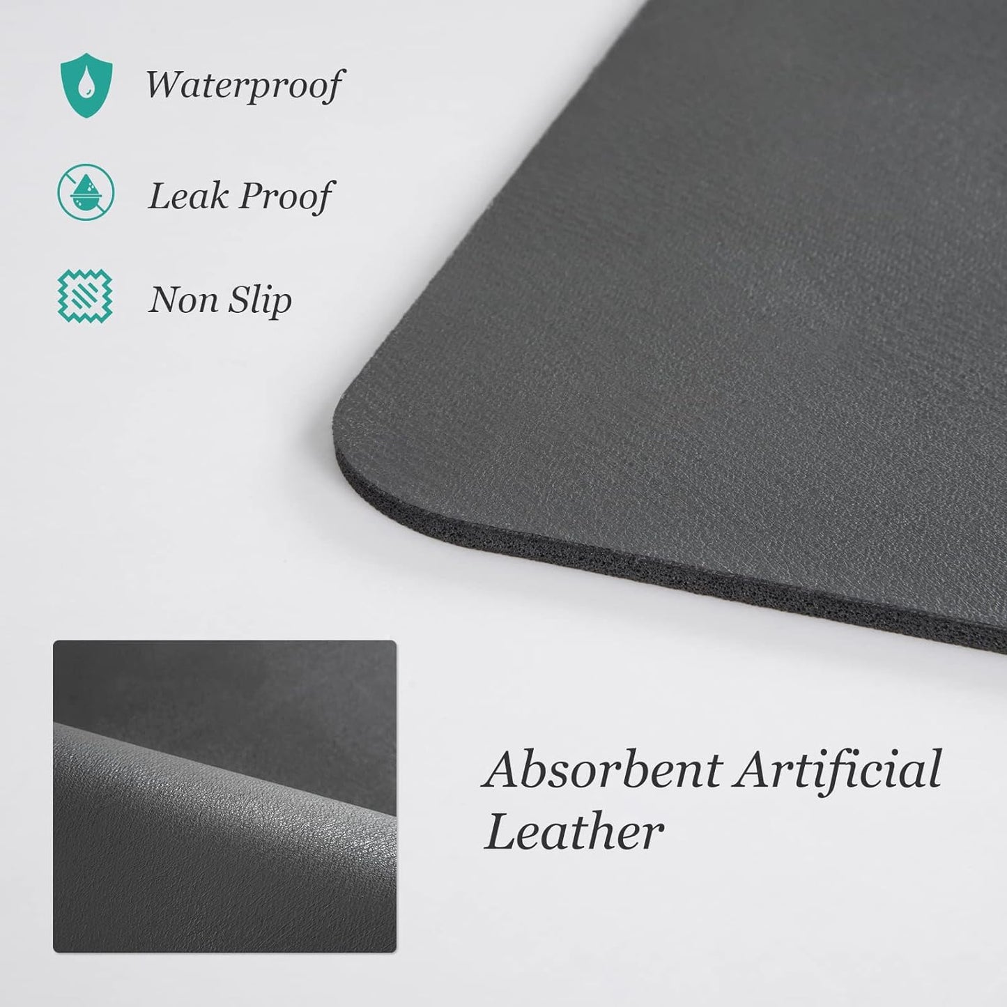 QuickDry™ - Washable Kitchen Dish Drying Mat (pack of 2)