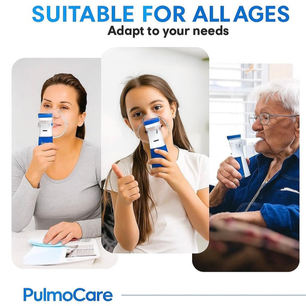 PulmoCare™ Mesh Nebulizer PRO 2.0 + Free thermometer
