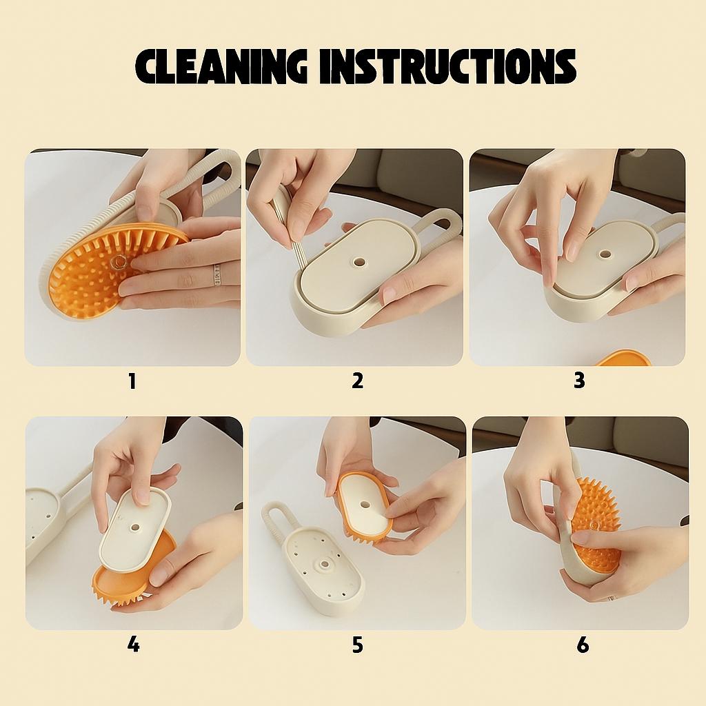 Petzumo Grooming Combo – Steam Brush + FurSwipe Glove