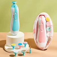 Shoppingo Baby Nail Grooming Kit | 2 Speed | 6 Heads | With LED and Travel Cap