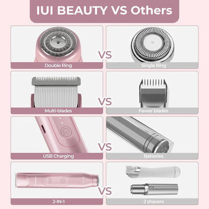 2-in-1 Painless Women Hair Trimmer 🔥Today Big Deals Only