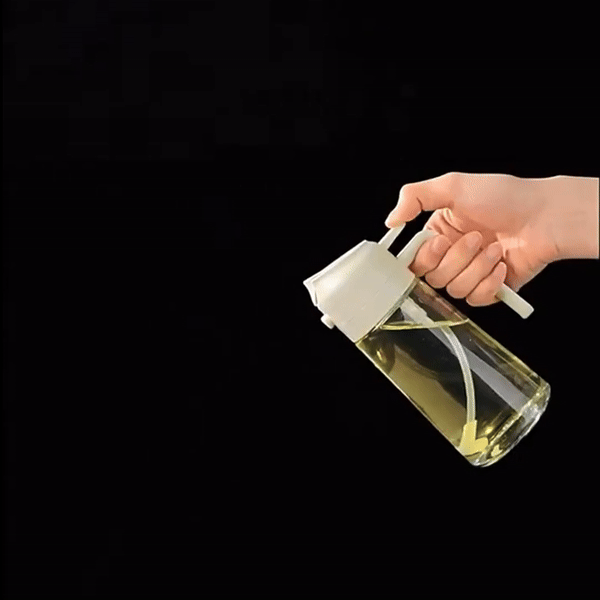 2-in-1 Oil Dispenser - Glass, Spray and Pour Design