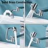 🏷🎉 Rotatable Faucet Aerator Extension with 2 Splash Modes 💦, Free Install Kit 🎁