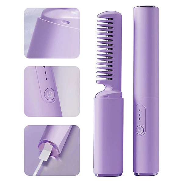 2 in 1 Rechargeable Hair Straightener