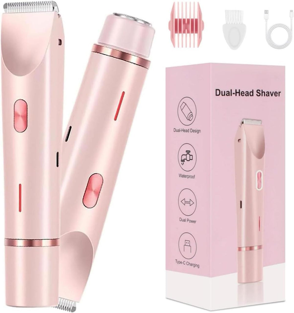 Dual-Head Electric Hair Trimmer for Women