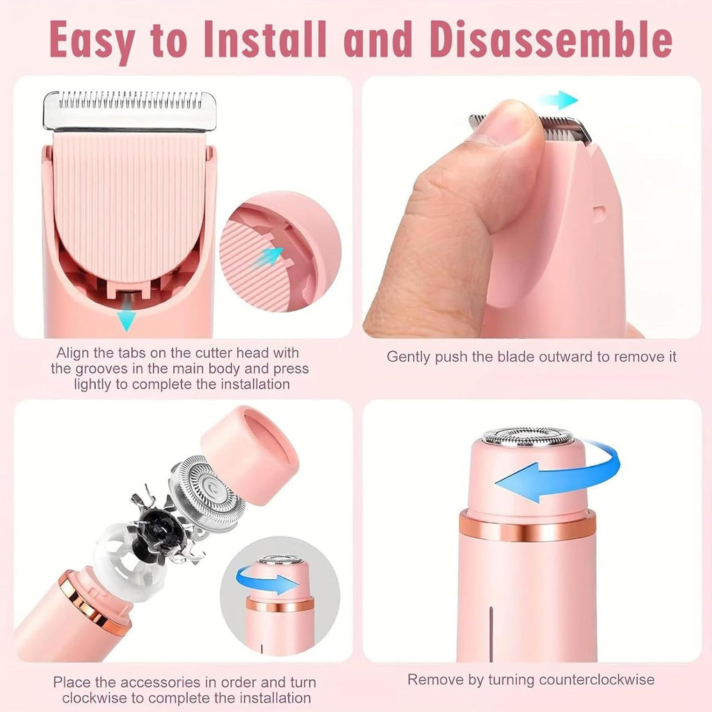 Dual-Head Electric Hair Trimmer for Women