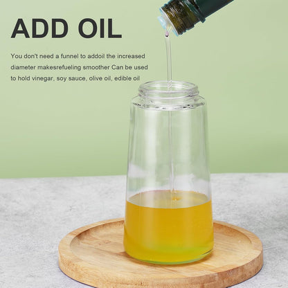 2-in-1 Oil Dispenser - Glass, Spray and Pour Design