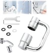 🏷🎉 Rotatable Faucet Aerator Extension with 2 Splash Modes 💦, Free Install Kit 🎁