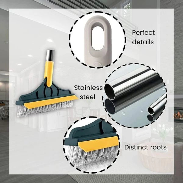 CleanEdge – 2-in-1 Scrubbing Brush | Corner Wiper | Flexible Head