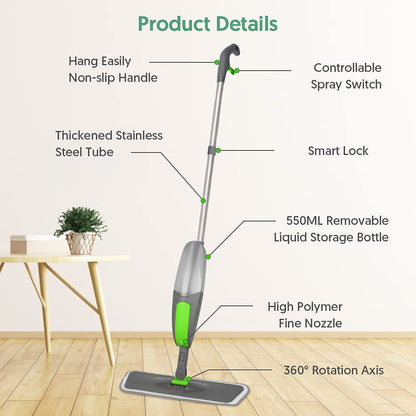 Microfiber Spray mop floor cleaner