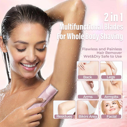 2-in-1 Painless Women Hair Trimmer 🔥Today Big Deals Only