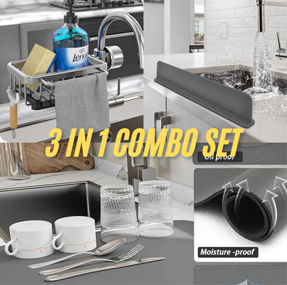 Complete Sink Protection Bundle – Organize, Dry & Stay Splash-Free