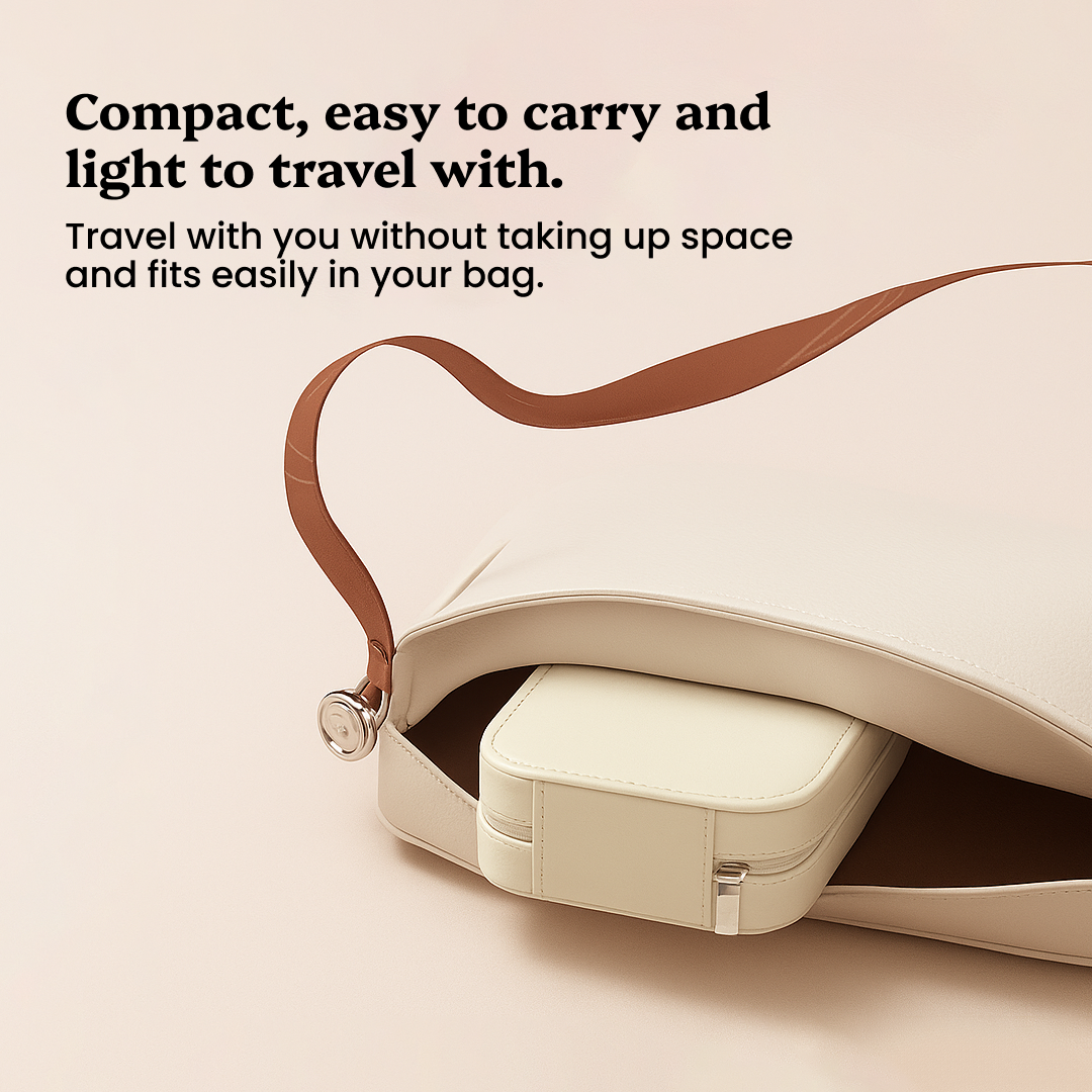 Compact Makeup Vanity With LED Mirror - Carry in Style