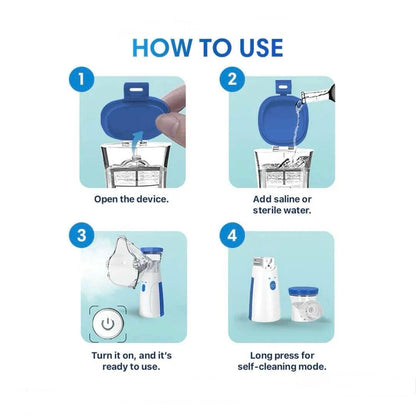 PulmoCare™ Mesh Nebulizer PRO 2.0 + Free thermometer