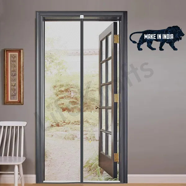 Magnetic Mosquito Screen Door Net Curtain with Magnets Reinforced Polyester Mesh Curtain