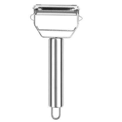 Seiken Stainless Steel Vegetable Peeler & Julienne Cutter | Multi-Functional 3-in-1 Peeler