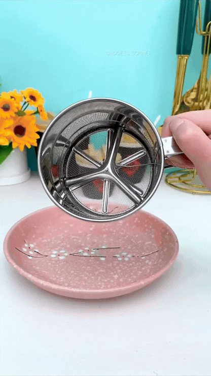 Hand Press Atta Chalni | Large Capacity | Rust-Resistant & Durable