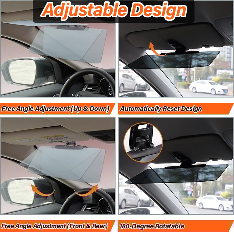 Anti-Glare Driving Visor for Sun Glare & Snow Blindness