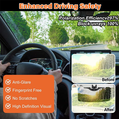 Anti-Glare Driving Visor for Sun Glare & Snow Blindness