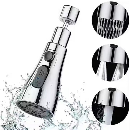 3-Function Pull Down Kitchen Faucet – 360° Rotating Sink Sprayer Tap